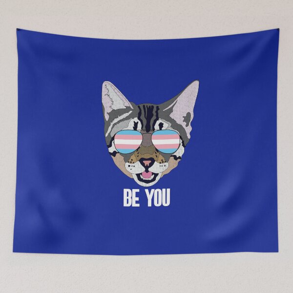 Item preview, BE YOU - Funny Cat Trans Quote designed and sold by Lightfield.