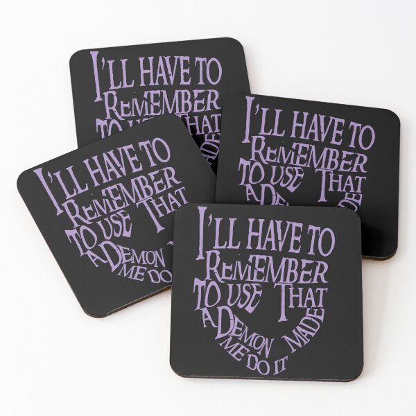 Item preview, A Demon Made Me Do It - Purple Hawke Quote, Version 2 designed and sold by Deity Of Duality.