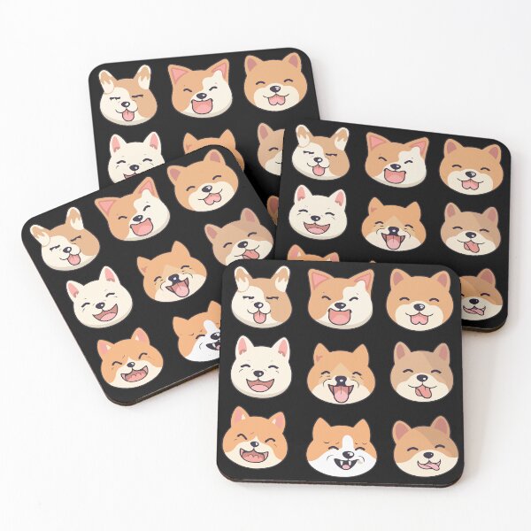 Item preview, Shiba Inu Cute Face Expressions Pack designed and sold by StickerWorlds.
