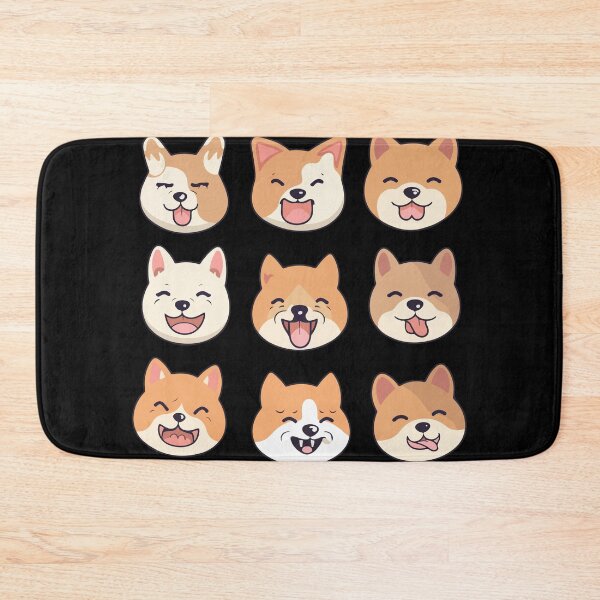 Item preview, Shiba Inu Cute Face Expressions Pack designed and sold by StickerWorlds.