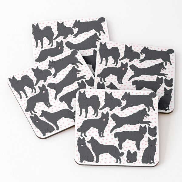 Item preview, Cute Mudi Black Dog pattern  designed and sold by Yarafantasyart.