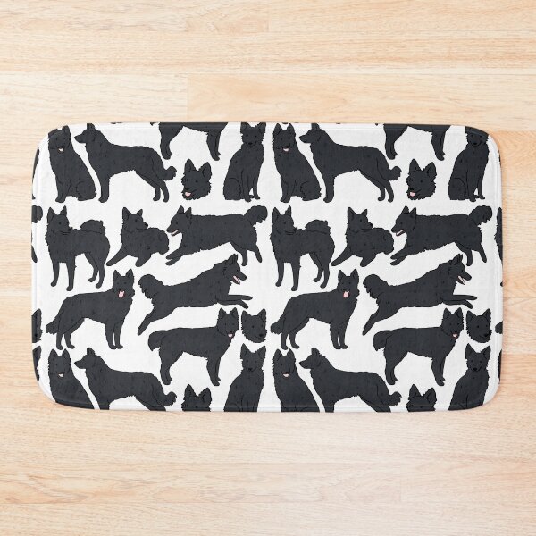 Item preview, Cute Mudi Black Dog pattern  designed and sold by Yarafantasyart.