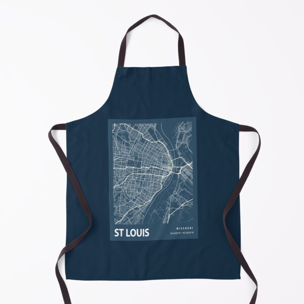Item preview, St Louis Blueprint Street Map, St Louis Colour Map Prints designed and sold by shadebit56.