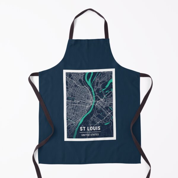 Item preview, St Louis Blue Dark Color City Map designed and sold by shadebit56.