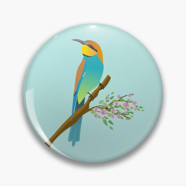 Item preview, European bee-eater illustration	 designed and sold by Bwiselizzy.