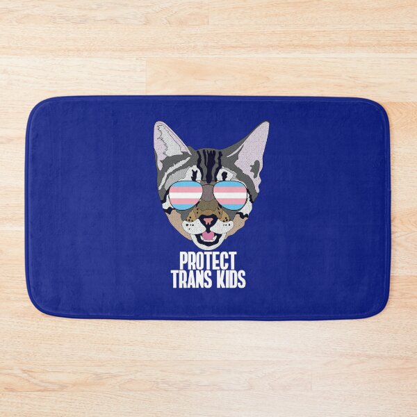 Item preview, PROTECT TRANS KIDS - Funny Cat Trans Quote    designed and sold by Lightfield.
