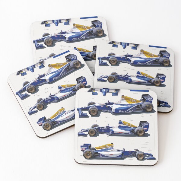 Item preview, Prost Jean Alesi 2000 Prost AP03 F1 Racing Retro Poster Print designed and sold by PicTechNowArt.