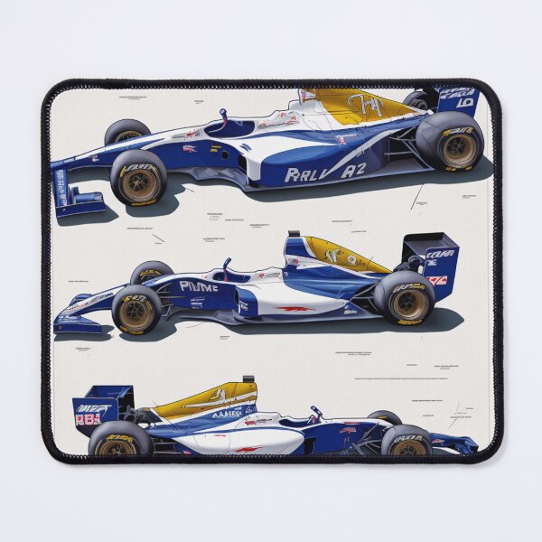 Item preview, Prost Jean Alesi 2000 Prost AP03 F1 Racing Retro Poster Print designed and sold by PicTechNowArt.