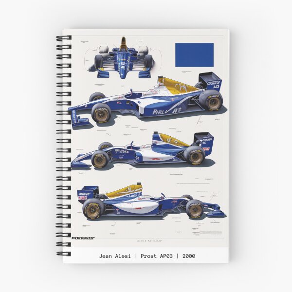 Item preview, Prost Jean Alesi 2000 Prost AP03 F1 Racing Retro Poster Print designed and sold by PicTechNowArt.