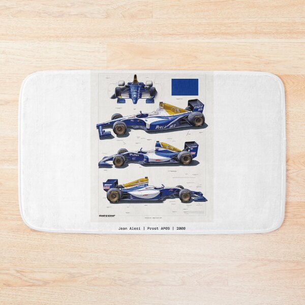 Item preview, Prost Jean Alesi 2000 Prost AP03 F1 Racing Retro Poster Print designed and sold by PicTechNowArt.