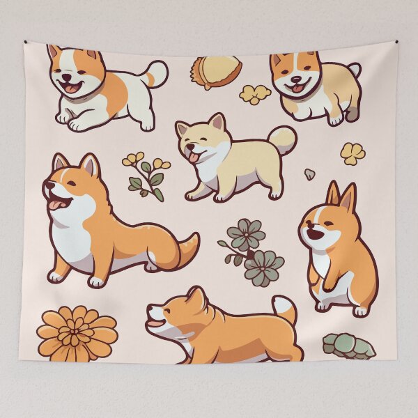 Item preview, Shiba Inu Love Pack designed and sold by StickerWorlds.