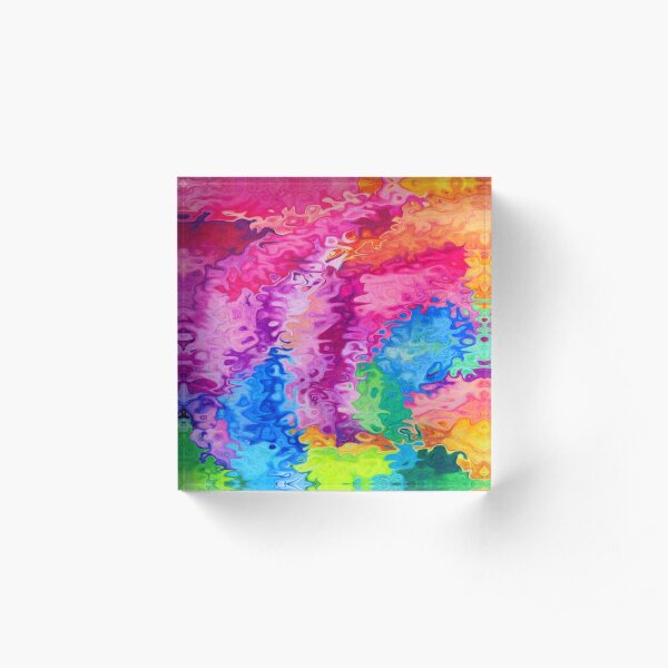 FUN!FUN!FUN! - Abstract Acrylic Block