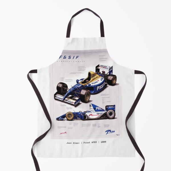 Item preview, Prost Jean Alesi 2000 Prost AP03 F1 Racing Retro Poster Print designed and sold by PicTechNowArt.