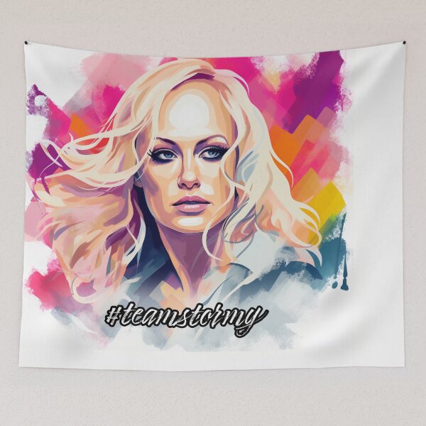 Item preview, #teamstormy: Stormy Daniels Illustration designed and sold by PrettiGreene.