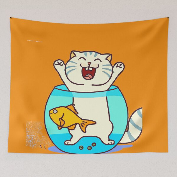 Item preview, CAT IN FISHBOWL designed and sold by MGphotoart.