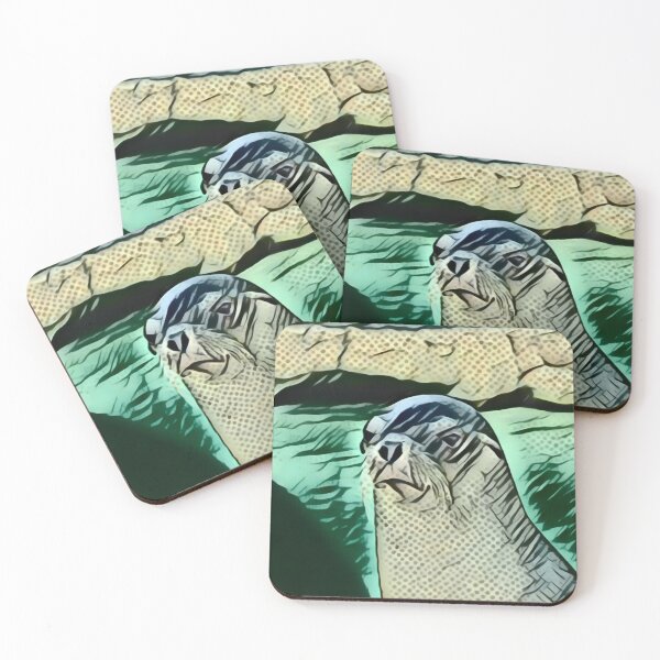Item preview, Happy Seal In Pointillism designed and sold by Fearless-Fox.