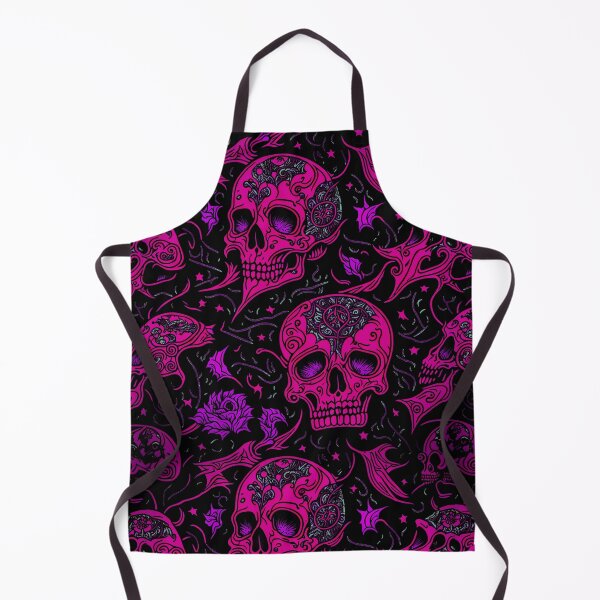Item preview, neon psychedelia pattern with skulls designed and sold by weirdove.