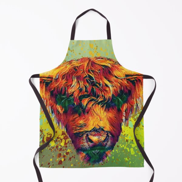 Item preview, The Highland cow in Cornwall painted designed and sold by kathleenjean.