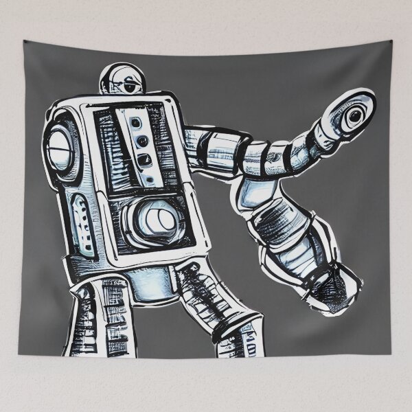 Item preview, Robot in the style of famous art. designed and sold by CRAFTER-MEDIA.