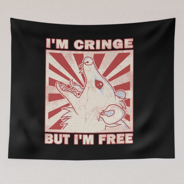 Item preview, I'm Cringe, But I'm Free - Possum designed and sold by ValentinaHramov.