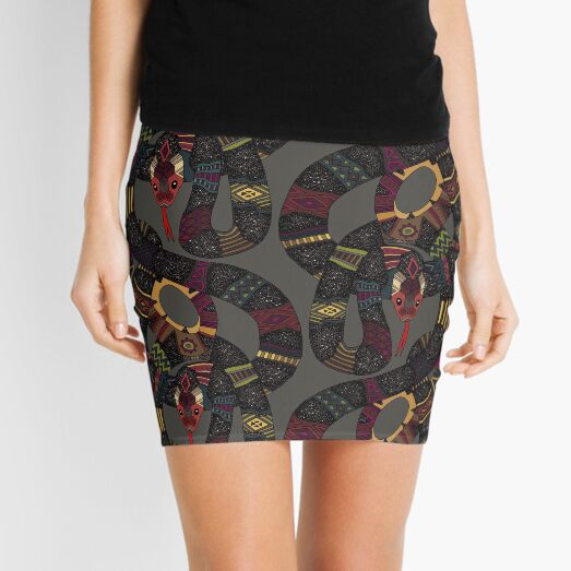 geo snakes lead Mini Skirt