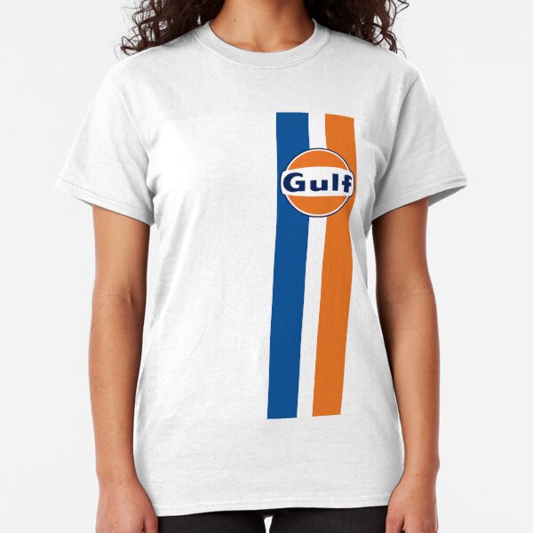 Gulf Racing Motorsport Endurance Team Mens T-Shirt Racing White Classic Logo