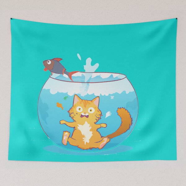 Item preview, GATO EN PECES designed and sold by MGphotoart.