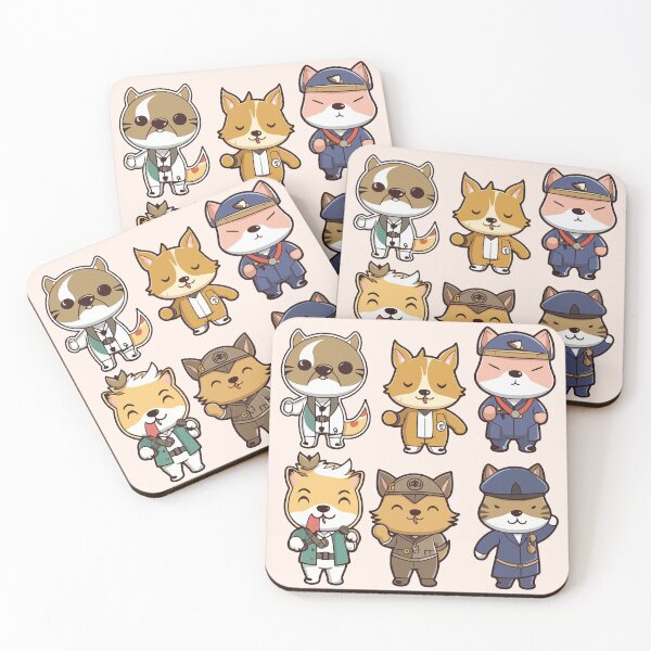 Item preview, Shiba Inu and Cats in Outfits Pack designed and sold by StickerWorlds.