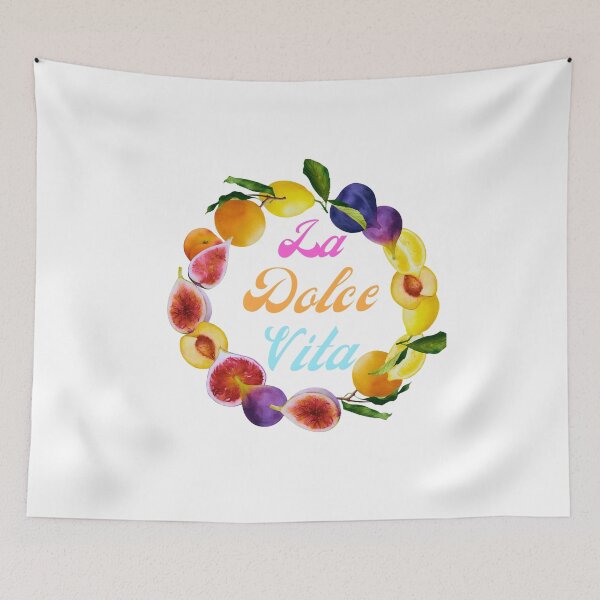 Item preview, La dolce vita mediterran fruit circle designed and sold by Amoreitaliano.