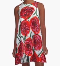 Stop and Smell the Roses A-Line Dress
