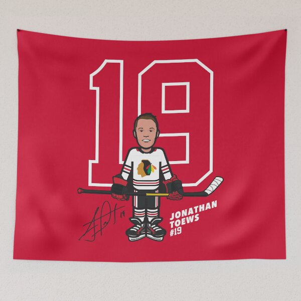 Item preview, Jonathan Toews Hawks Signature Cartoon Art designed and sold by B3 Graphics.