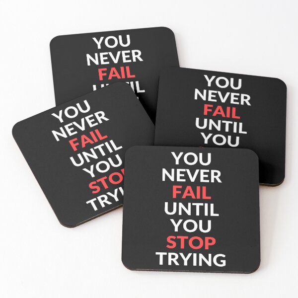 Item preview, You Never Fail Until you Stop Trying designed and sold by Kwoss.