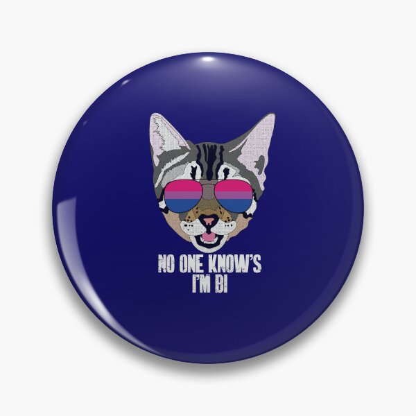Artikelvorschau, NO ONE KNOWS IM BI - Funny Cat Bi Pride Quote entworfen und verkauft von Lightfield.