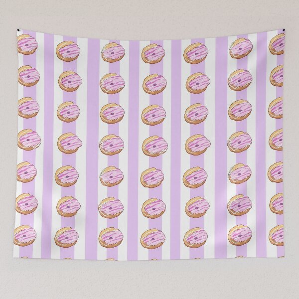 Item preview, Sweet Treats: Pastel Donut Stripes Seamless Pattern for a Yummy and Playful Look designed and sold by OgiPrintShop.