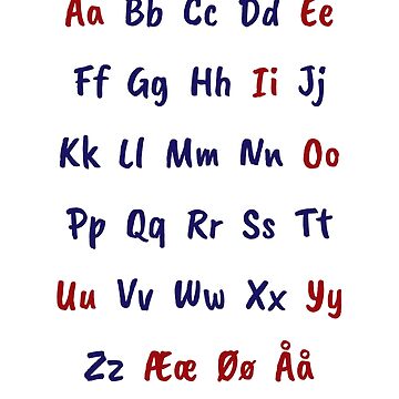 Artwork thumbnail, The Norwegian Alphabet by Grijben