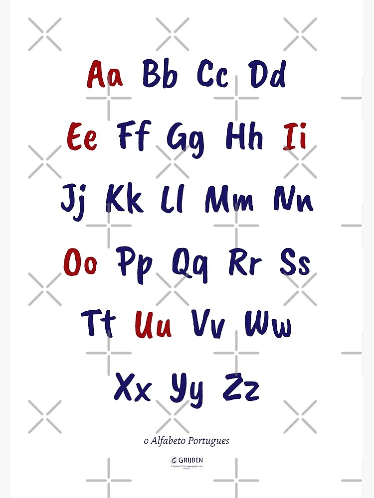 Thumbnail 3 of 3, Poster, The Portuguese Alphabet designed and sold by Grijben.