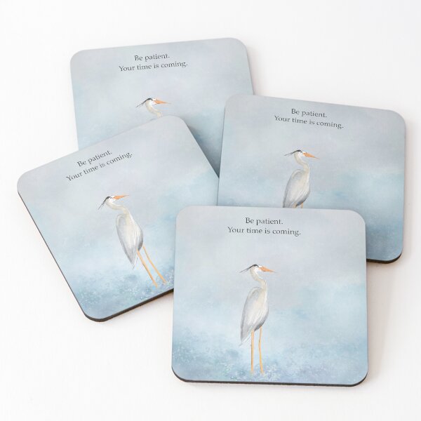 Item preview, Be patient, heron, spirt animals designed and sold by Treasuredreams.