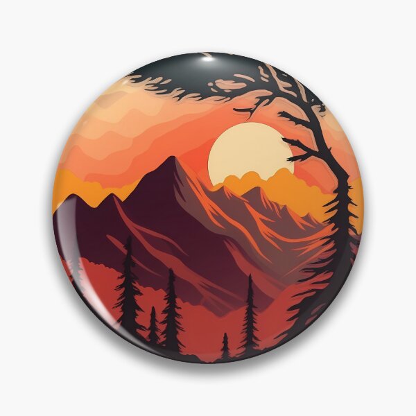 Item preview, Red Forest Sunset designed and sold by InkVibe.