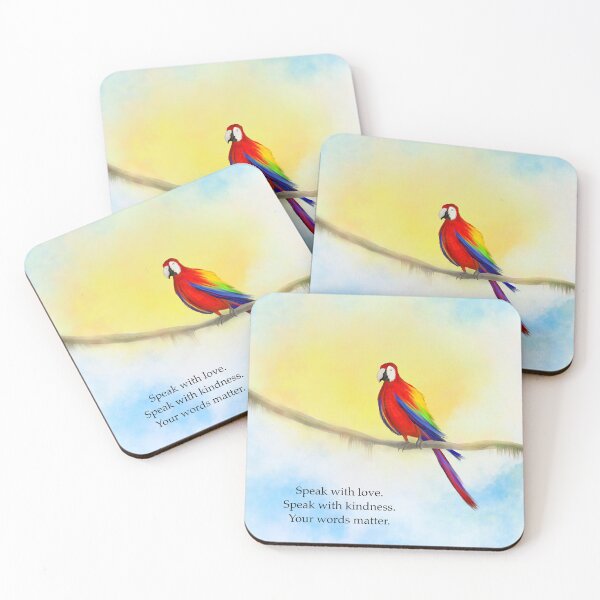 Item preview, Show kindness, a ray of hope, spirt animals, parrot  designed and sold by Treasuredreams.
