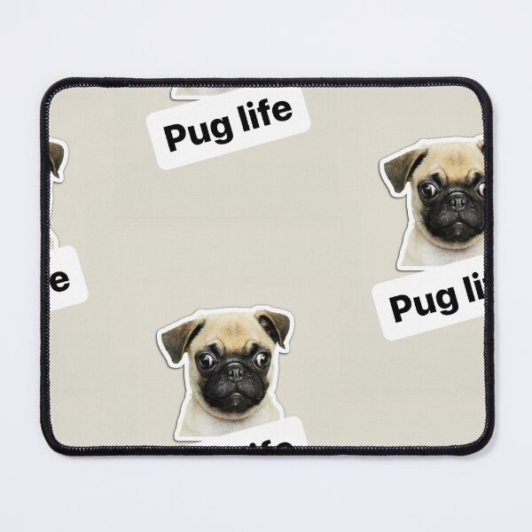 Artikelvorschau, Pug life funny text / pug /dog / puppy entworfen und verkauft von BiancaNeaguArt.