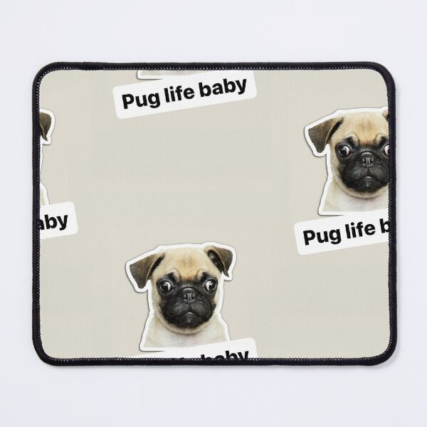 Item preview, Pug life baby funny text / pug /dog / puppy designed and sold by BiancaNeaguArt.