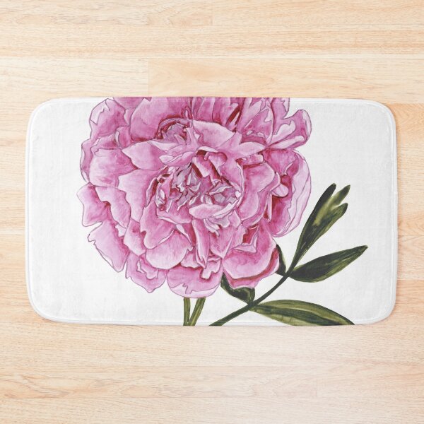Item preview, Muted dark pink watercolor peony designed and sold by blursbyai.