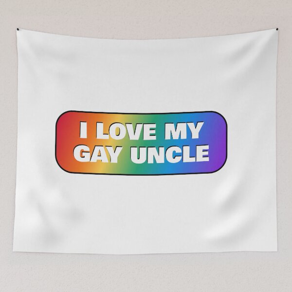 Item preview, I love my gay uncle - LGBT Pride rainbow colors designed and sold by Inspirationmotivation.