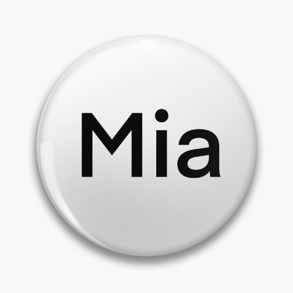 Artikelvorschau, Namensschild Mia entworfen und verkauft von Sunwang.