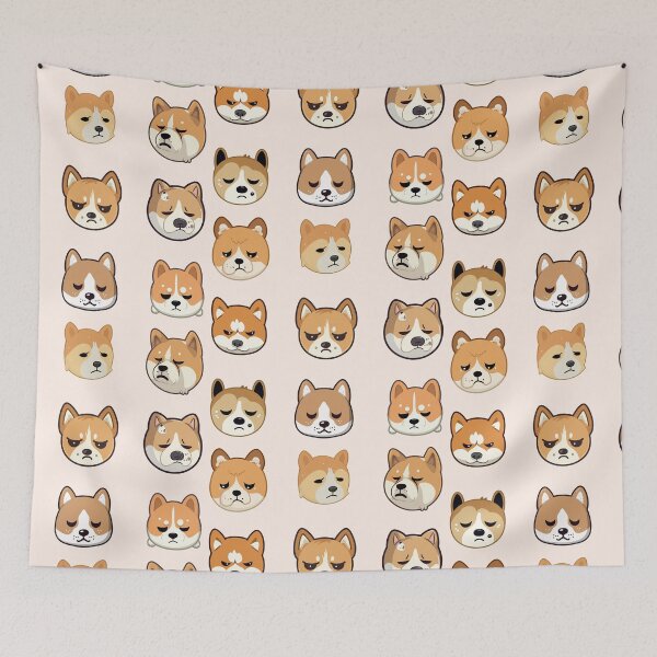 Item preview, Sad Shiba Inu Pack designed and sold by StickerWorlds.
