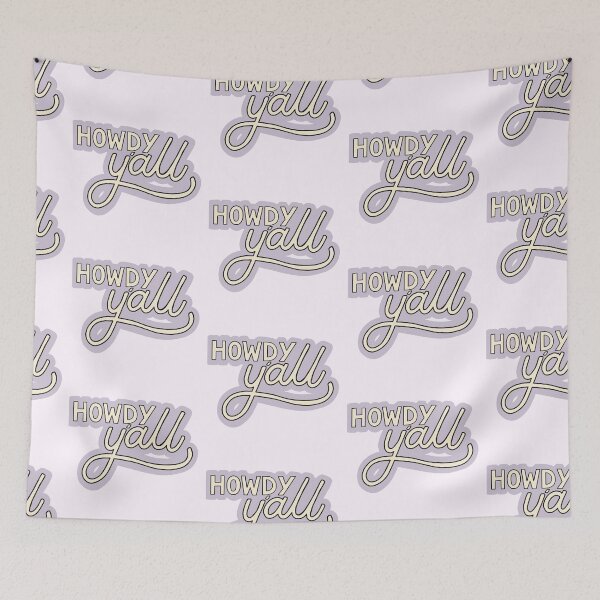 Item preview, Howdy Y'all Purple and Yellow Lettering designed and sold by 2sistersuk.