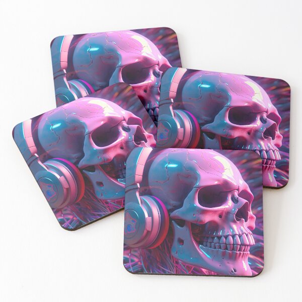 Item preview, Audio skull pink ed designed and sold by AtrapineArt.