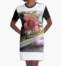 Technopunk Steampunk Graphic T-Shirt Dress
