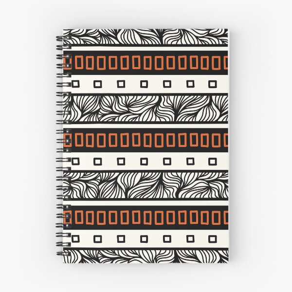Item preview, Wax-style graphic pattern - 04 - White, Black & Orange designed and sold by Jill-fa.