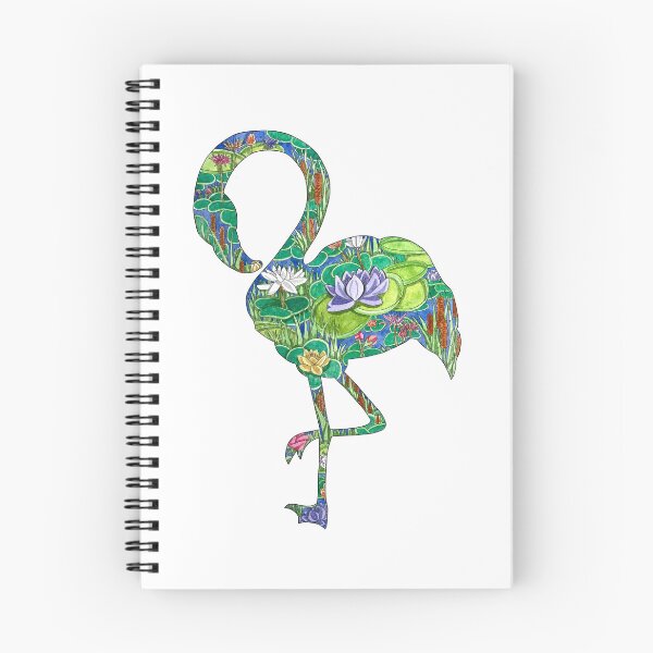 Item preview, Watercolor Flamingo Floral Silhouette designed and sold by Sproutopia-Art.